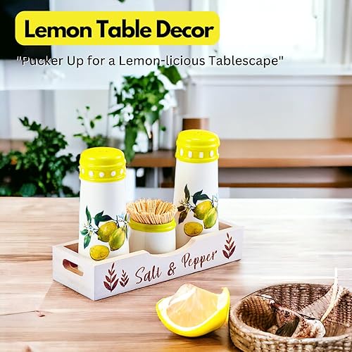 Miniatura 2 de Salero y pimentero de gallo con soporte, juego de salero y pimentero con tarro de palillos de dientes, accesorios de decoración de cocina para