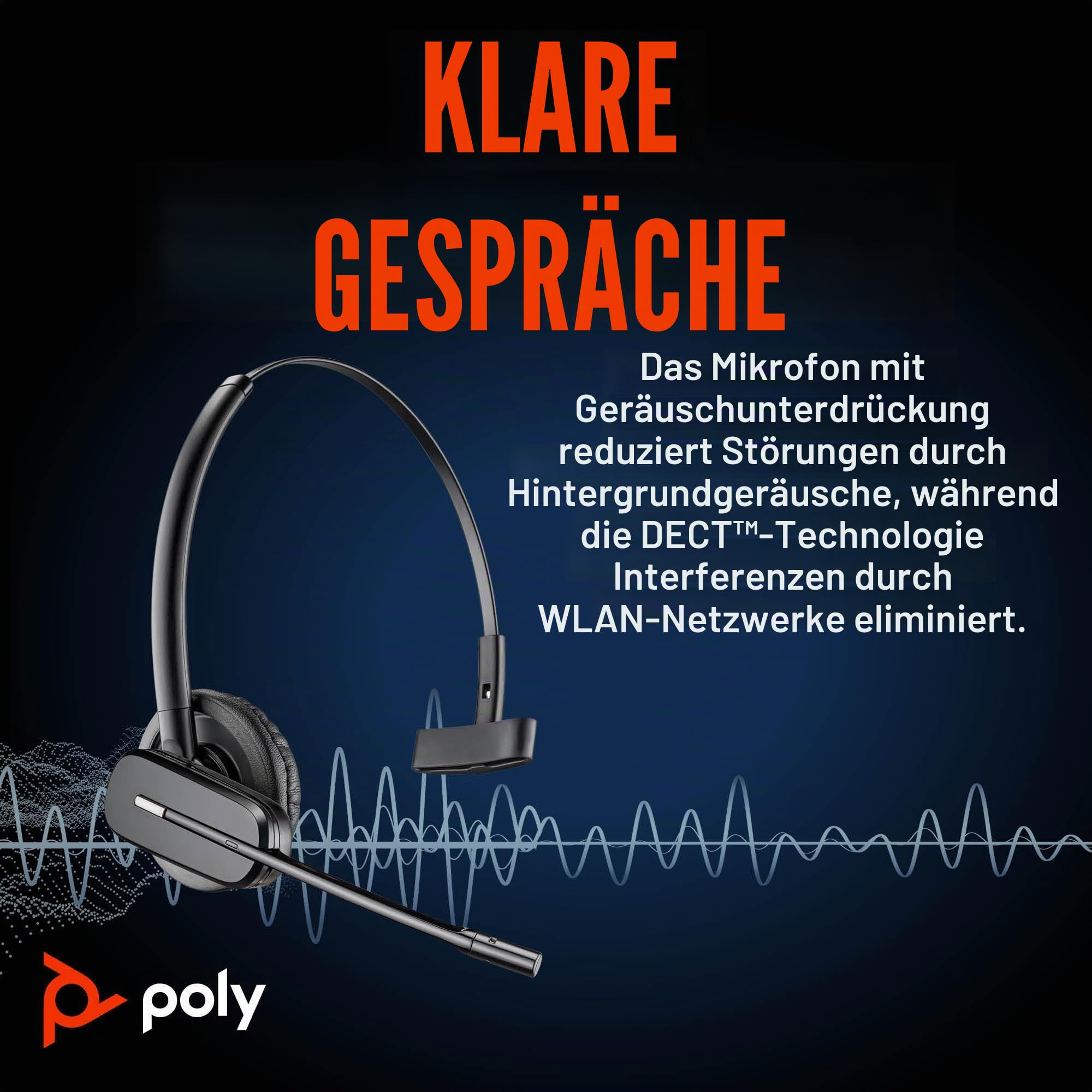 Poly DECT Headset CS540 konvertibel etail
