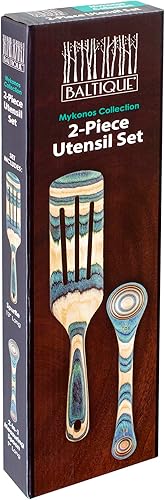 Miniatura 3 de Totally Bamboo Baltique Mykonos Collection - Juego de utensilios de cocina de 2 piezas, cuchara medidora y cuchara medidora