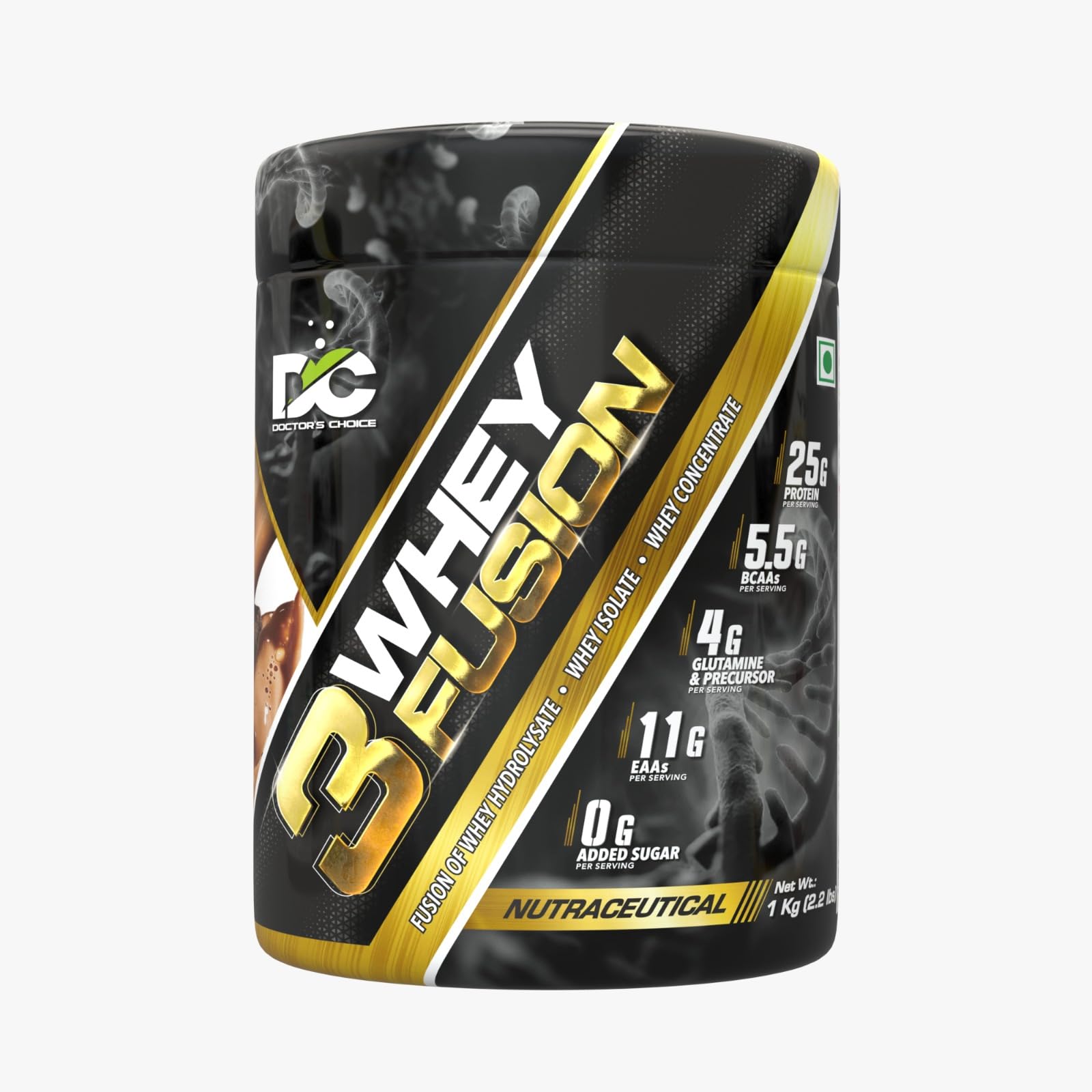 DC DOCTORS CHOICE Whey Protein 3Whey Fusion Pure Whey Isolate as primary source l Hydrolysate Protein l Fast Recovery l Lab Tested l 25g protein 5.5G BCAA,11G EAA,0 sugar Choco Brownie Fudge (B0CJRVKZ5B) Amazon Price History, Amazon Price Tracker