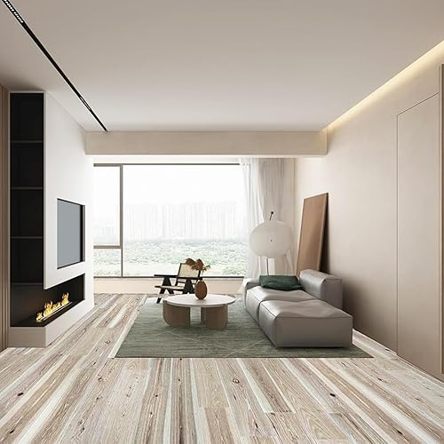 Hickory Engineered Hardwood Flooring - Durable, Handcrafted, Real Hardwood - Samples (Natural, Natural Rustic, Highlighted Rustic,Morning Fog)