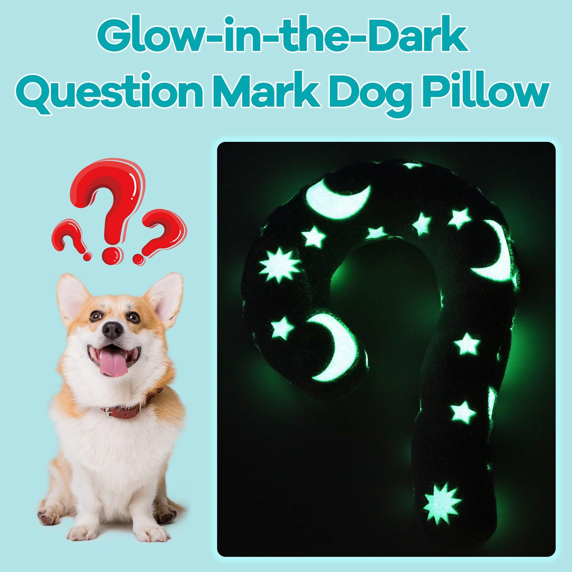 Hunde Beruhigungskissen für Hunde und Katzen,60 * 40cm,Flauschiges weiches Schlafpolster gemütliches Bettkissen,Glow-in-the-Dark-Effekt,Welpenkätzchen tolles Geschenk,waschbar (grau)