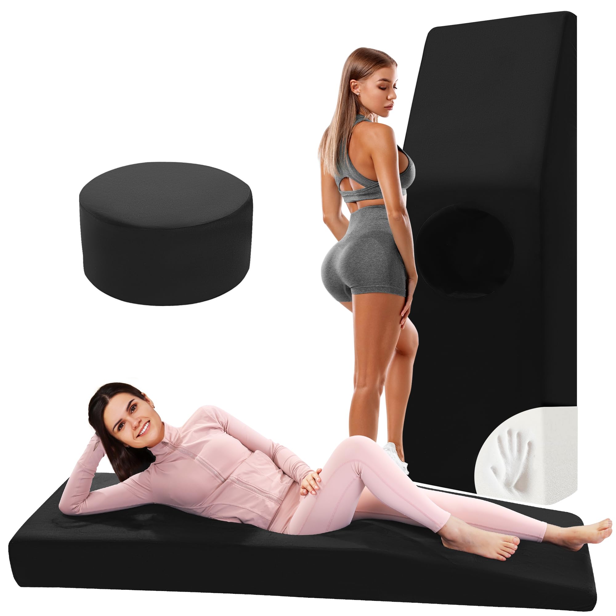 Photo 1 of HOMBYS BBL Bed After Surgery for Sleeping with Hole,High Density Foam BBL Mattress with Hole,Brazilian Butt Lift Recovery Pillow After Surgery with Removable Cover (67x22x6.3in(Small Hole:14.2x11in))