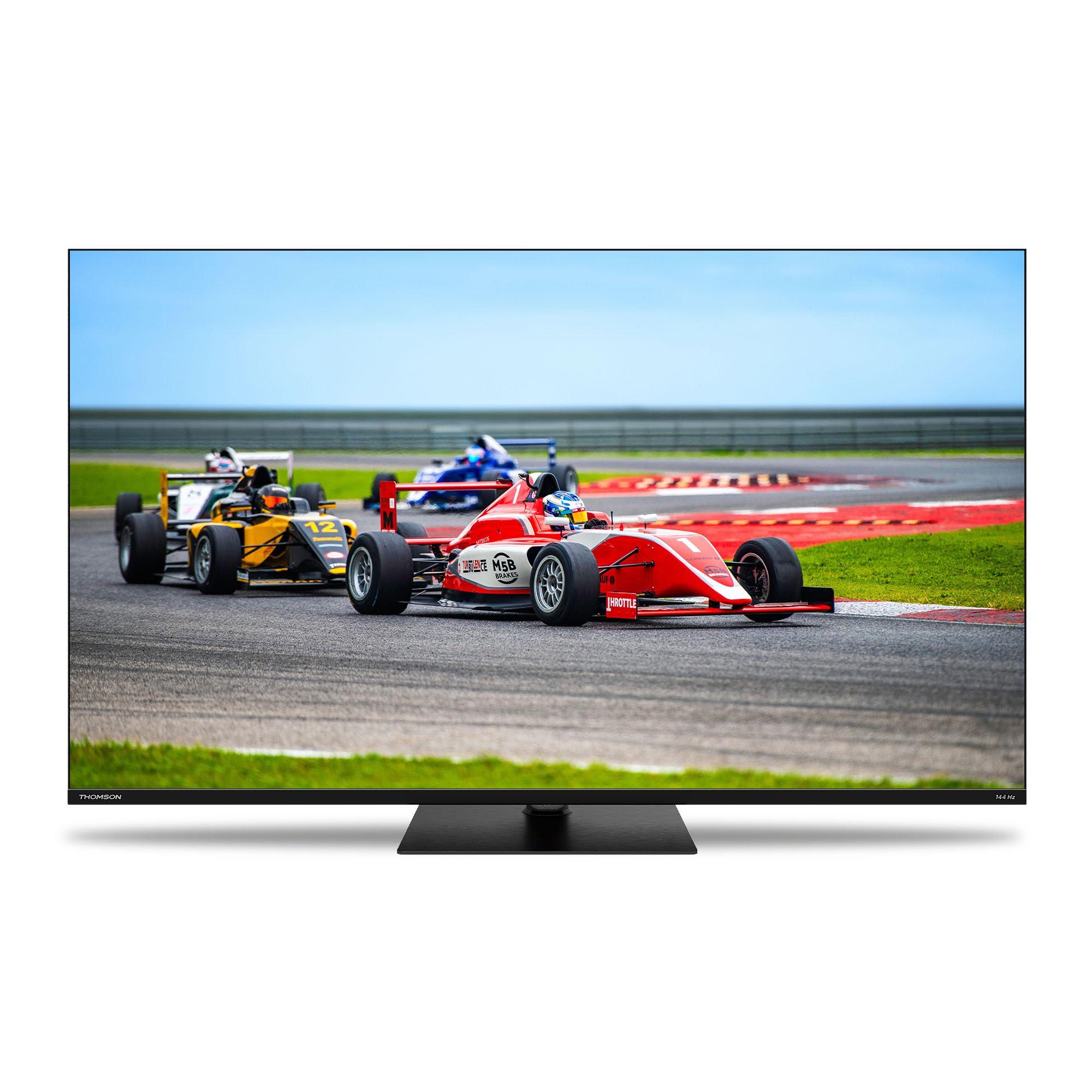 THOMSON 43 Cali (109cm) QLED Pro 144Hz Google Smart TV, Wi-Fi, Dolby Audio, HDR10, Bluetooth 5.1, Triple-Tuner (Kabel/Satelita/Antena), HDMI, CI+, A+ Płyta - 43QG7C14