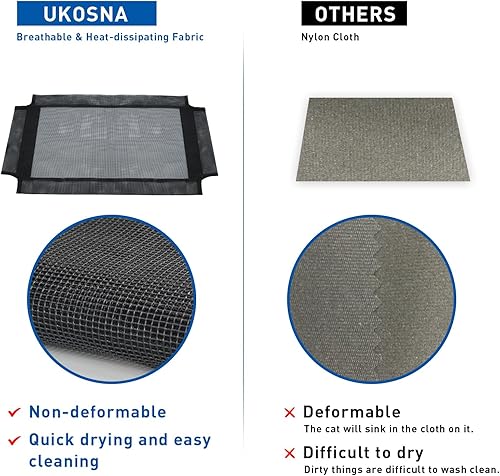 Miniatura 3 de Ventana de cama para gatos grandes, hamaca para ventana de gato, estantes de seguridad para gatos, ahorro de espacio, asiento para gatos montado en