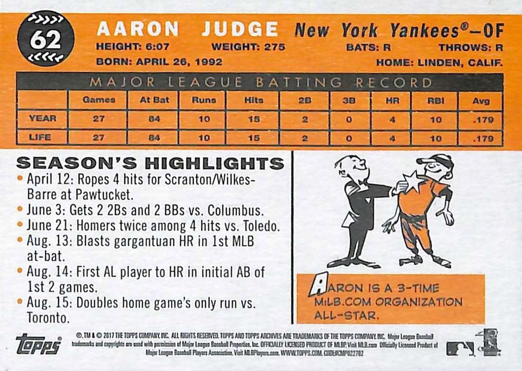 Amazon.com: 2017 Topps Archives Series MLB Baseball Complete