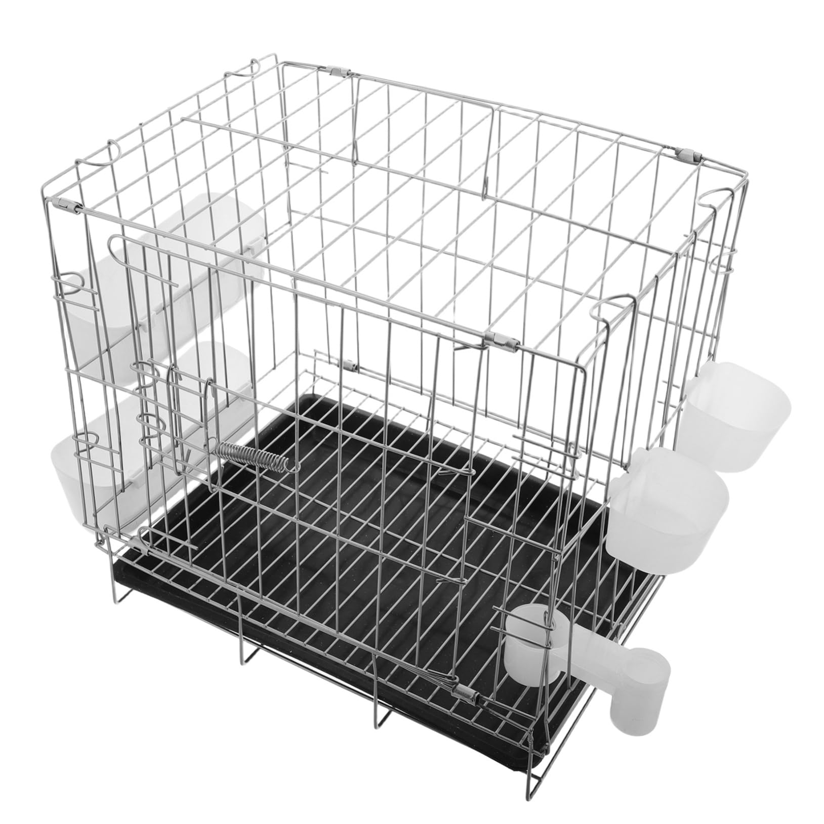 Jaula para Palomas Plegable Multifuncional con Bandeja, para Cría y Transporte de Pequeñas Aves Color Aleatorio