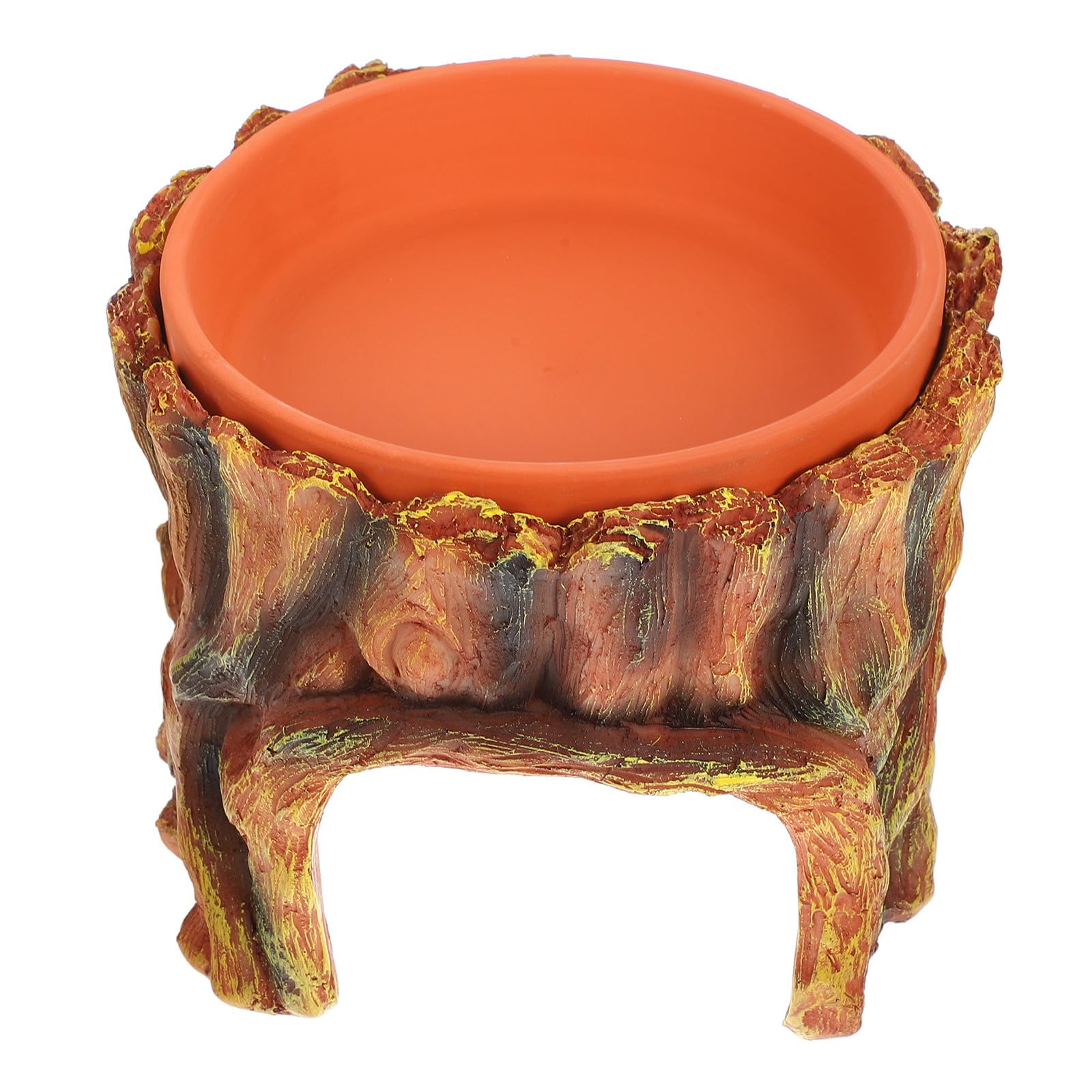 TEHAUX Cueva para Reptiles de Resina Escondite Húmedo, Tamaño Espacioso, Decoración Natural para Terrario de Gecko Leopardo, Accesorio para Tanque y Hábitat Seguro para Mascotas
