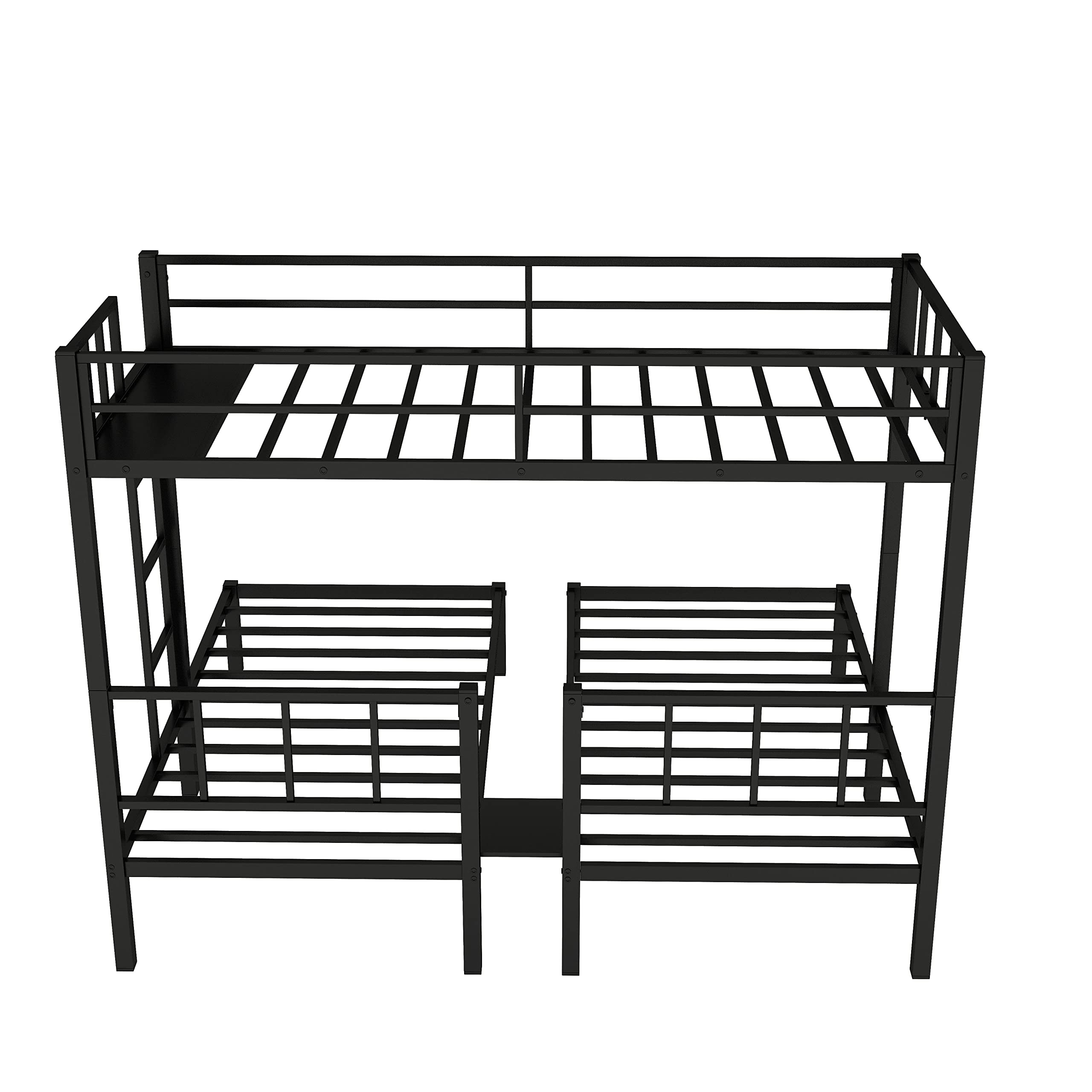 Harper & Bright Designs Triple Bunk Beds, Metal Triple Bunk Bed Twin ...