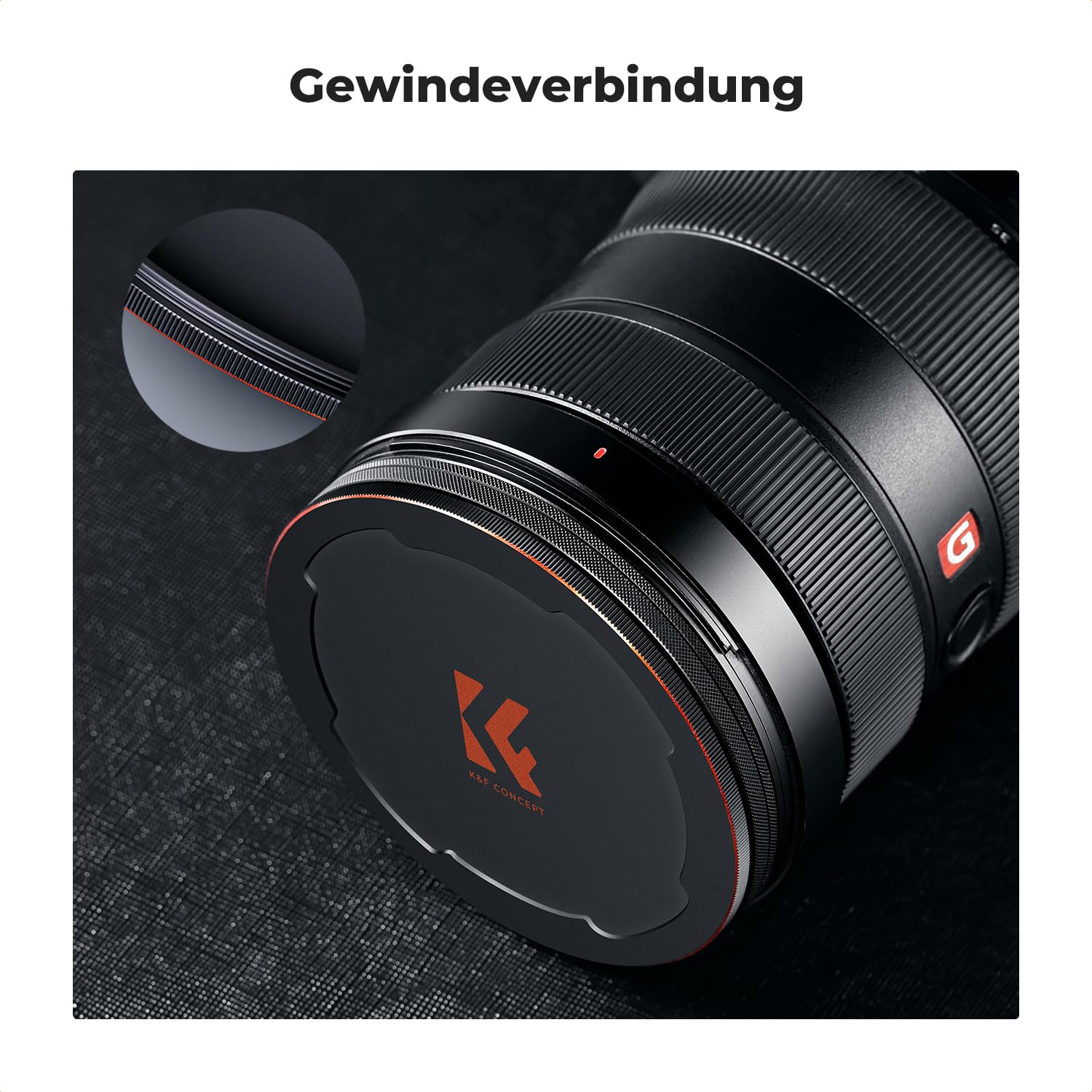 K&F Concept 2-in-1 Magnetic Metall Objektivdeckel mit Gewinde-67mm,Kompatibel mit Objektiven und K&F Concept Magnetischen Filtern