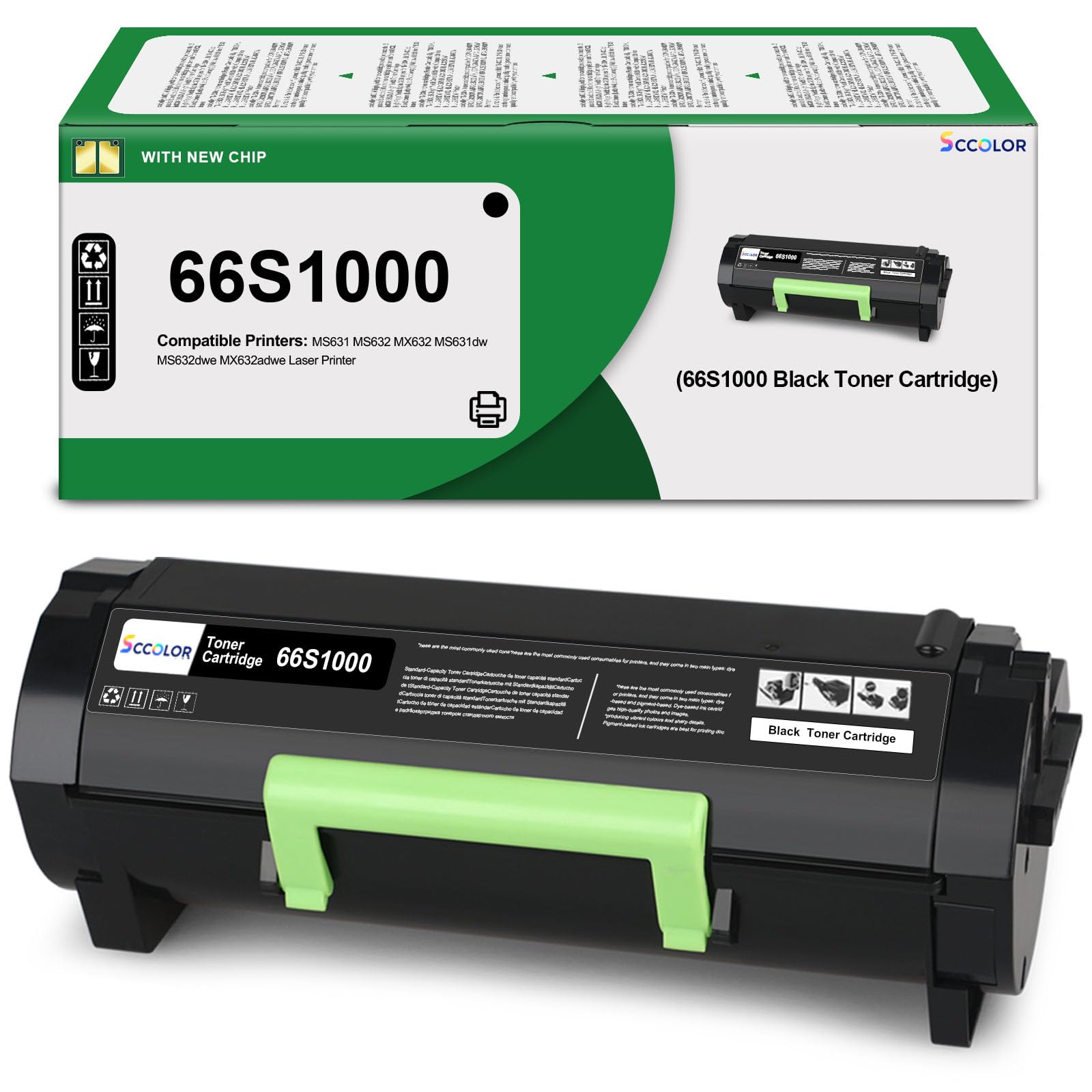 Amazon.com: 66S1000 Toner Cartridge High Yield Replacement for
