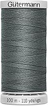 Gütermann Yarn M782 Extra Strong Sewing Thread Polyester 100 m Sewing Machine Yarn for All Heavily Stressed Seams (Grey 701)