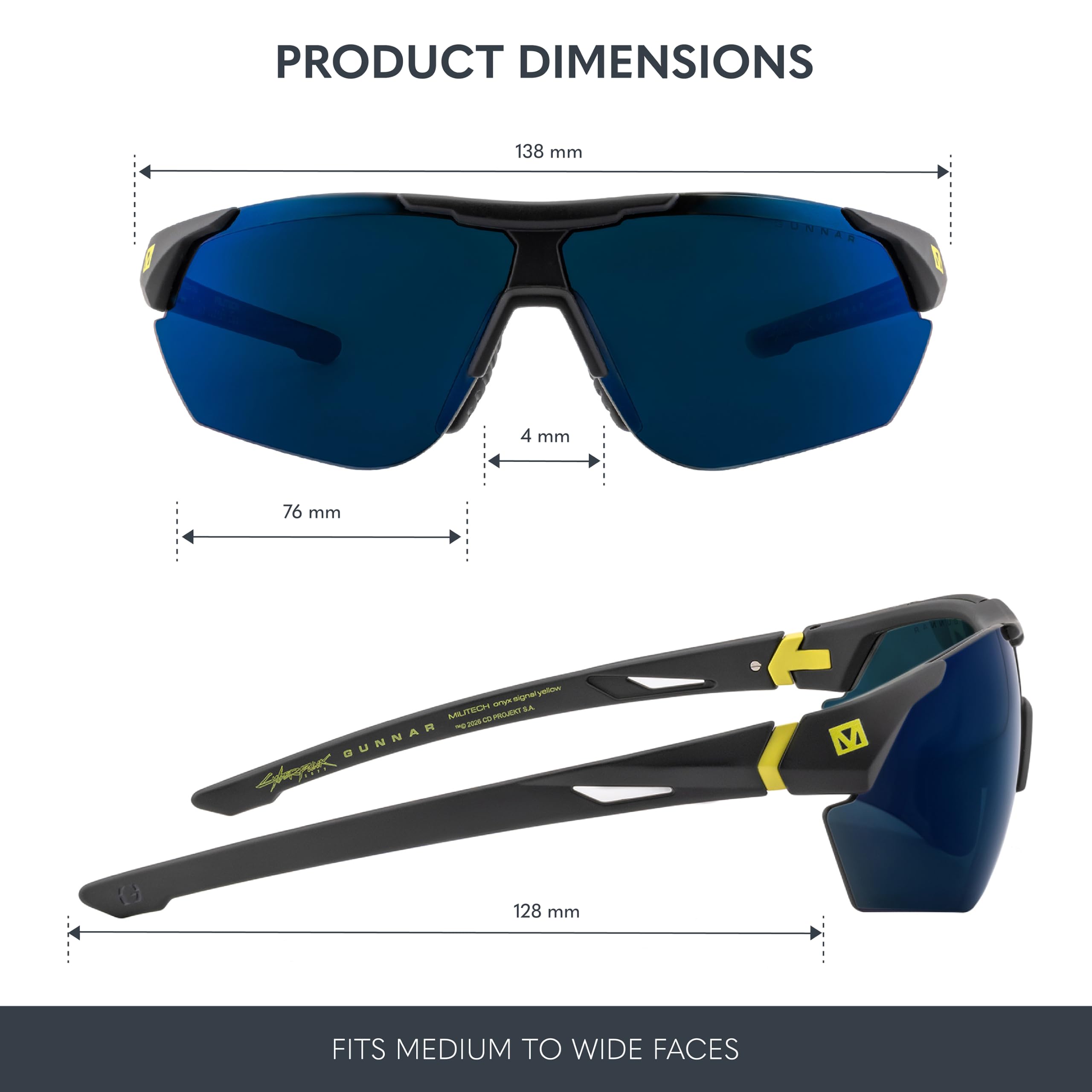 Gunnar x Cyberpunk 2077 - Militech Gafas luz azul