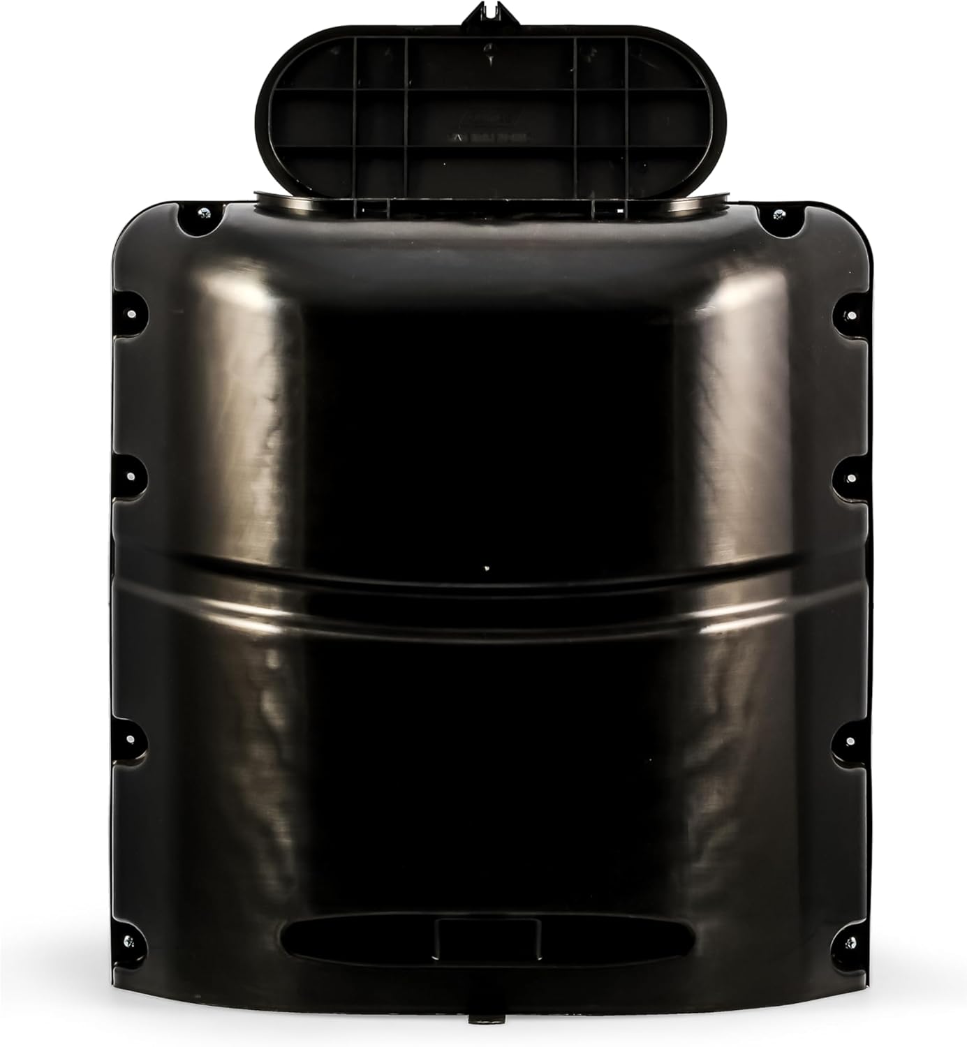 Camco Single Camper/RV Propane Tank Cover - Features a Removable Top Panel & Heavy-Duty Polymer Design - Fits 20lb. Steel Single Tanks (40578) Black