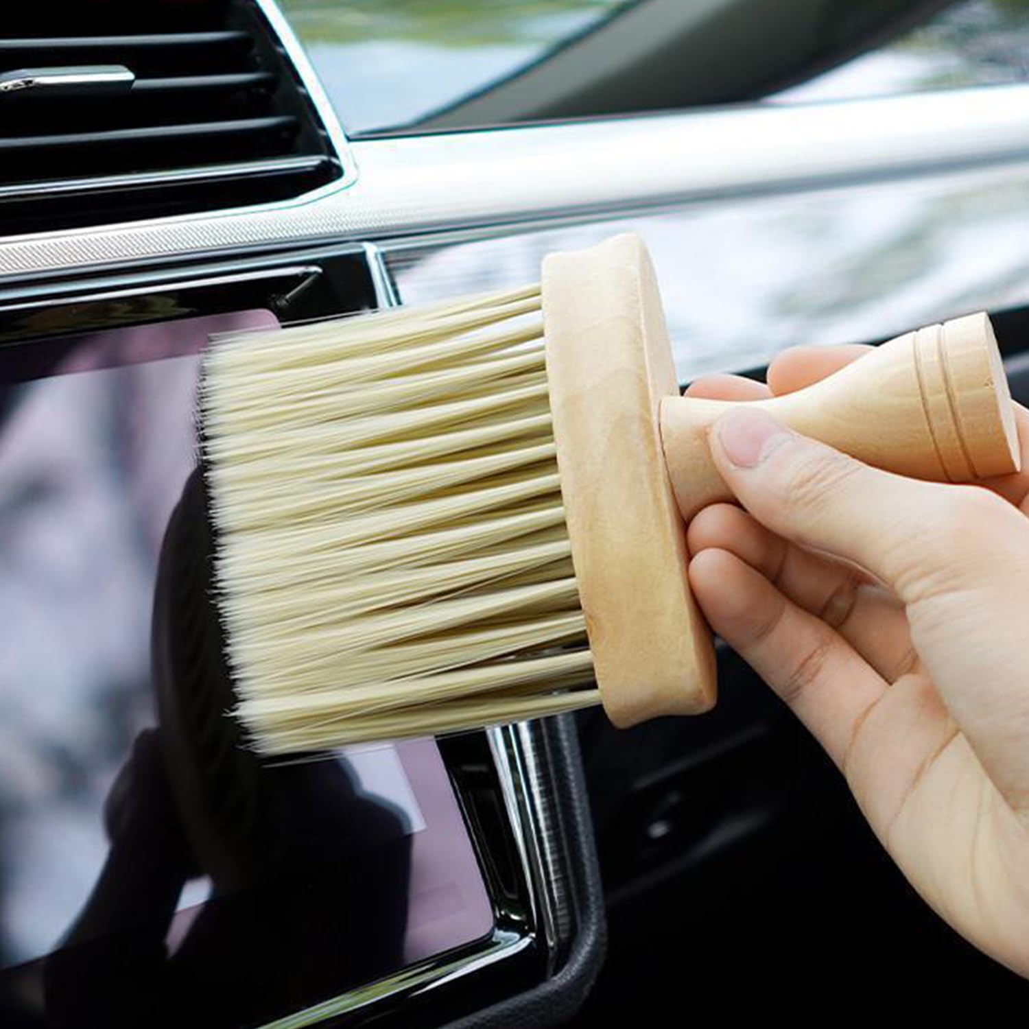 Pettine In Legno Di Faggio Da 3 Pezzi, Spazzola Per Capelli, Detergente Per Spazzola Per Il Collo, Spazzola Per La Pulizia Dei Capelli, Spazzola Per La Depilazione
