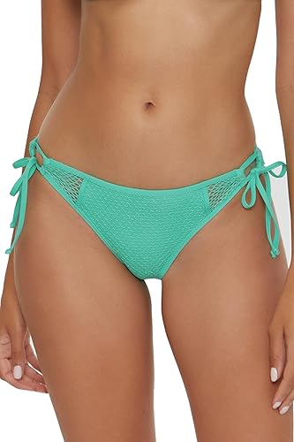 BECCA Emelia Tie Side Bikini Bottom, Cheeky Coverage, Swimwear Separates for Wom