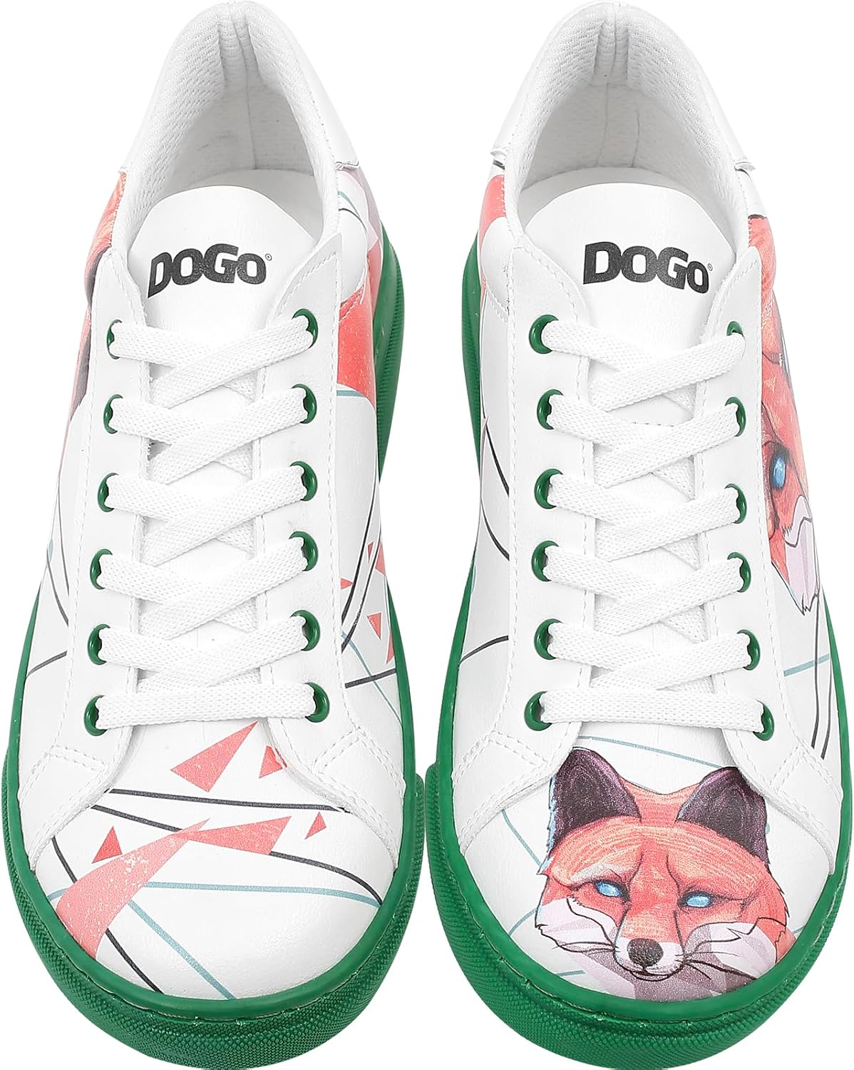 DOGO White Sneakers for Women - Handmade Women's Fashion Sneakers, Vegan Leather and Unique Design, Comfortable Shoes for Women, Ace Sneakers