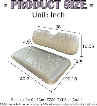 t*e様 GOOLD GOLF ROCKERS CART SEAT COVER Custom Golf Cart Seat