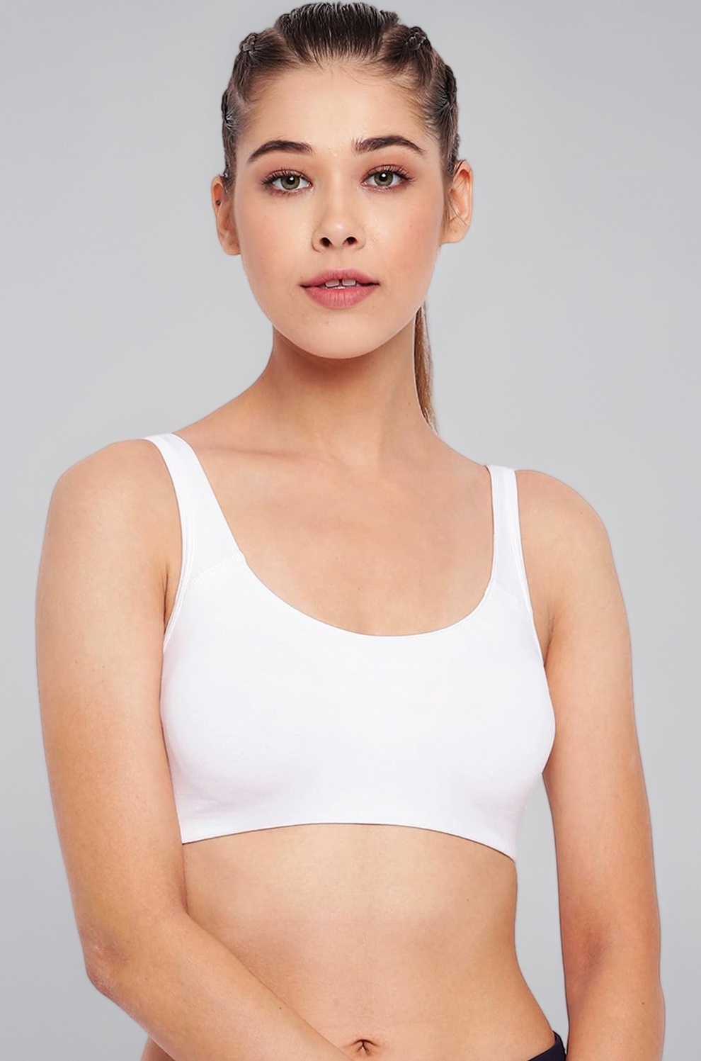 Enamor SB06 Low Impact Cotton Sports Bra - Non-Padded • Wirefree - Black