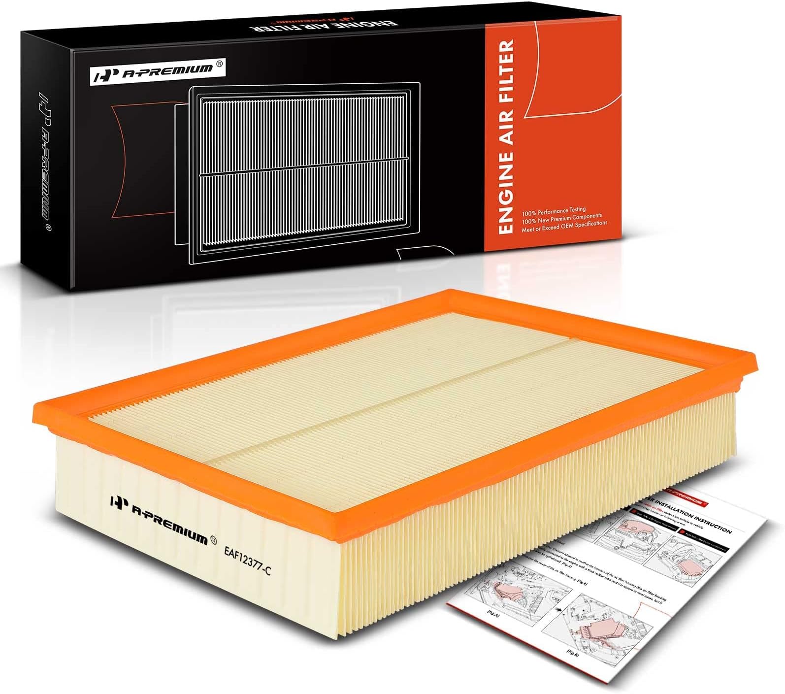Engine Air Filter Compatible with Land Rover Range Rover Sport 2006-2009, LR3 2005-2009, 4.0L 4.2L 4.4L