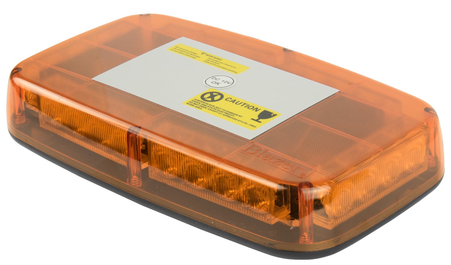 Blazer International 195C4855AW LED Warning Light Bar with Magnetic Base, Amber