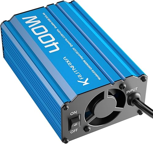 Miniatura 8 de RUTNRIXA Inversores de corriente 400 W, 12 V CC a 110 V CA, convertidor para vehículos, 2 puertos USB, adaptador de cargador de coche con una salida