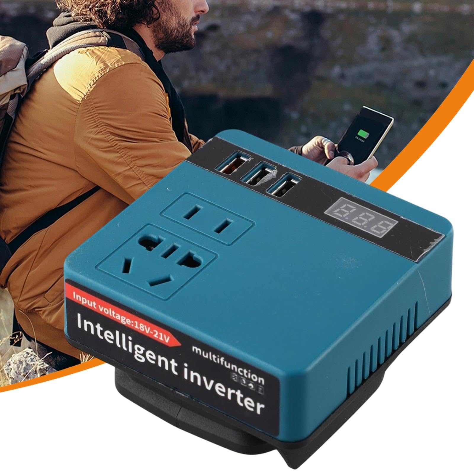 Inverter Di Alimentazione a Batteria - Generatore Di Centrali Elettriche Solare Per Uso Off-grid | Compatto Ad Alta Efficienza Con Batteria AC/DC