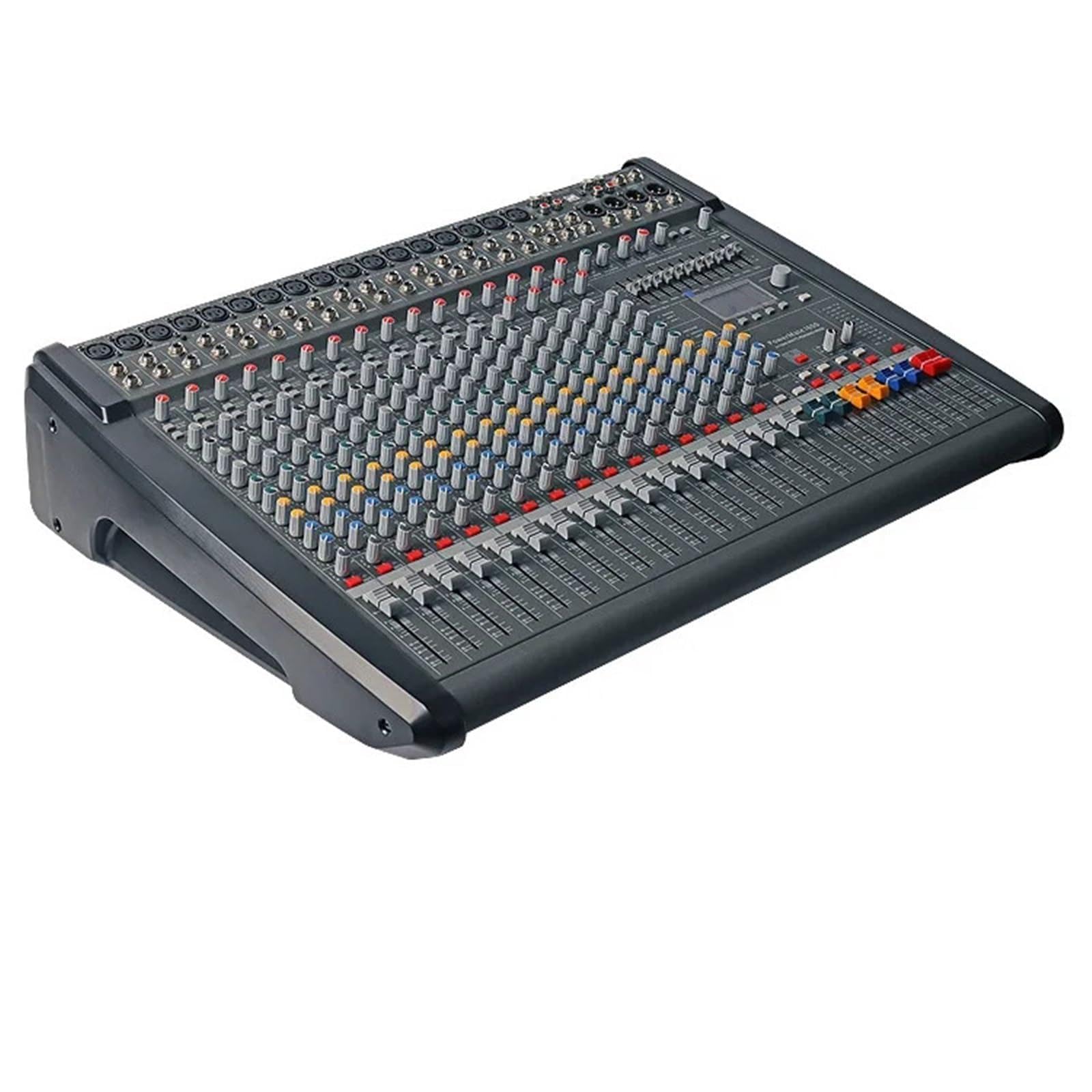 Controladora DJ, Mezclador de DSP de 16 canales y 99 canales, controlador DJ con reverberación, grabación y mezcla, con Bluetooth 5.0, controlador DJ de rendimiento profesional.(PM1600-3)