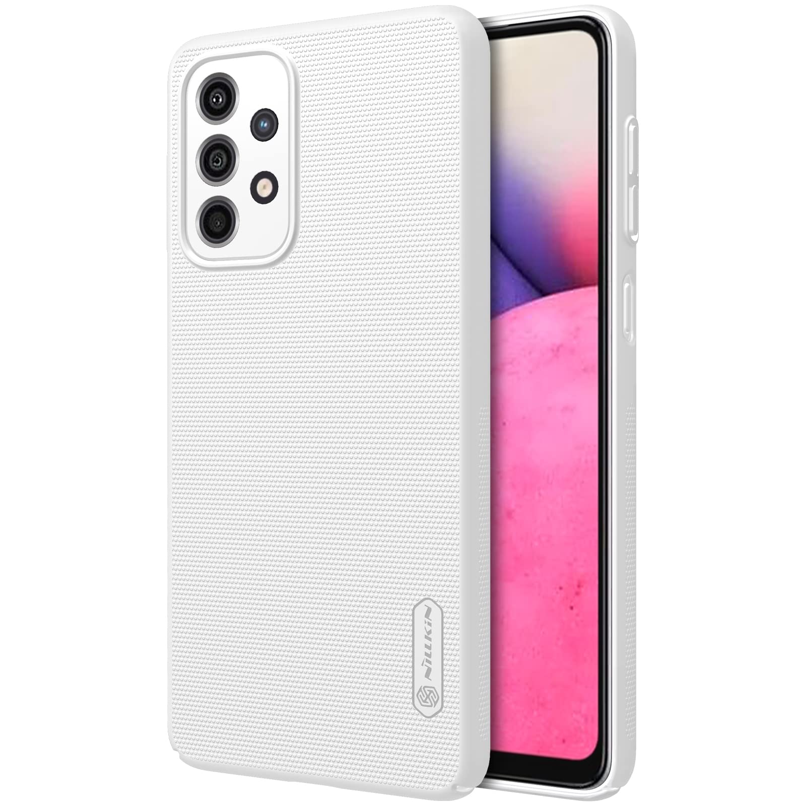 Nillkin Case for Samsung Galaxy A33 5G (6.4" Inch) Super Frosted Hard Back Dotted Grip Cover PC White Color-picture-16