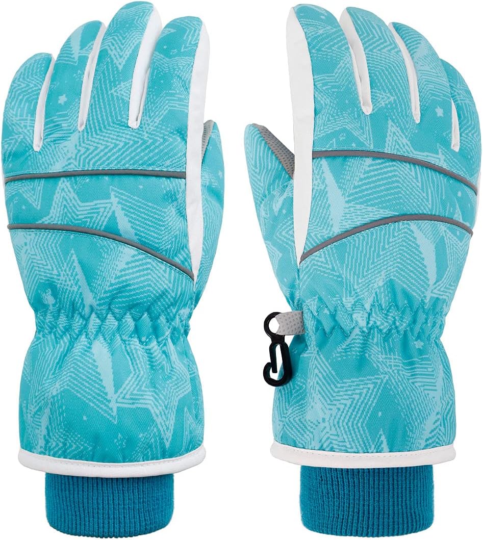 SimpliKids Girl's Waterproof Insulation Ski Snowboard Gloves : Clothing, Shoes & Jewelry