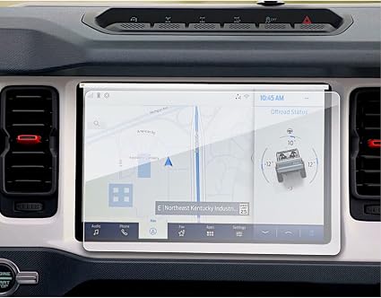 sxcy 2023 bronco tempered glass screen protector for 2023 ford bronco 2021 2022 2023 bronco 12 inch clear tempered glass touch screen cover for 2022