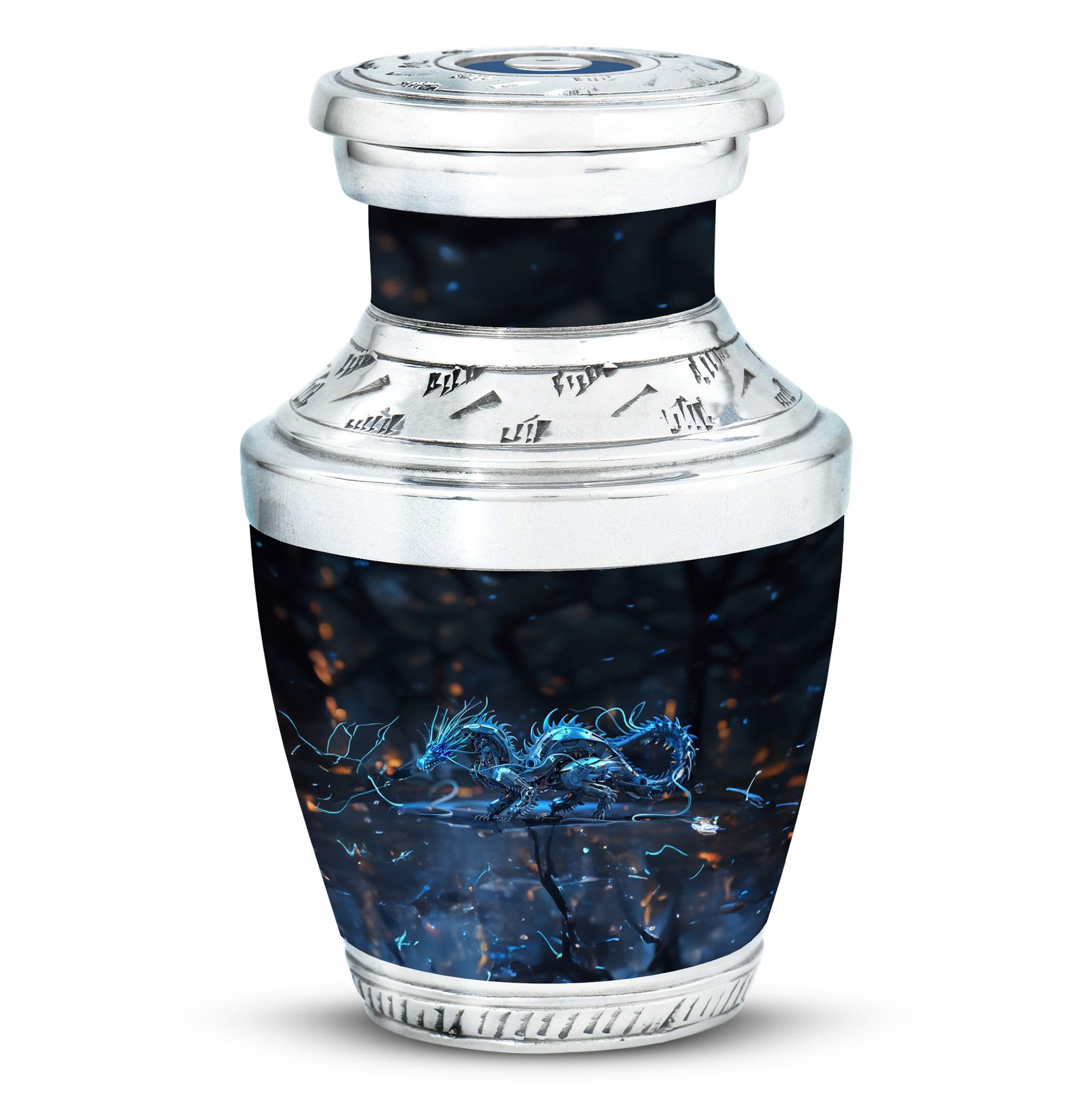YATHABHISA Dragon Urn, Memorial Burial Urn - Cremation Urns for Adults Male & Female - Pack of 1 - Small Keepsake Urn for Mom & Dad Ashes - Small Ashes Keepsake for Sister - Decorative Urns