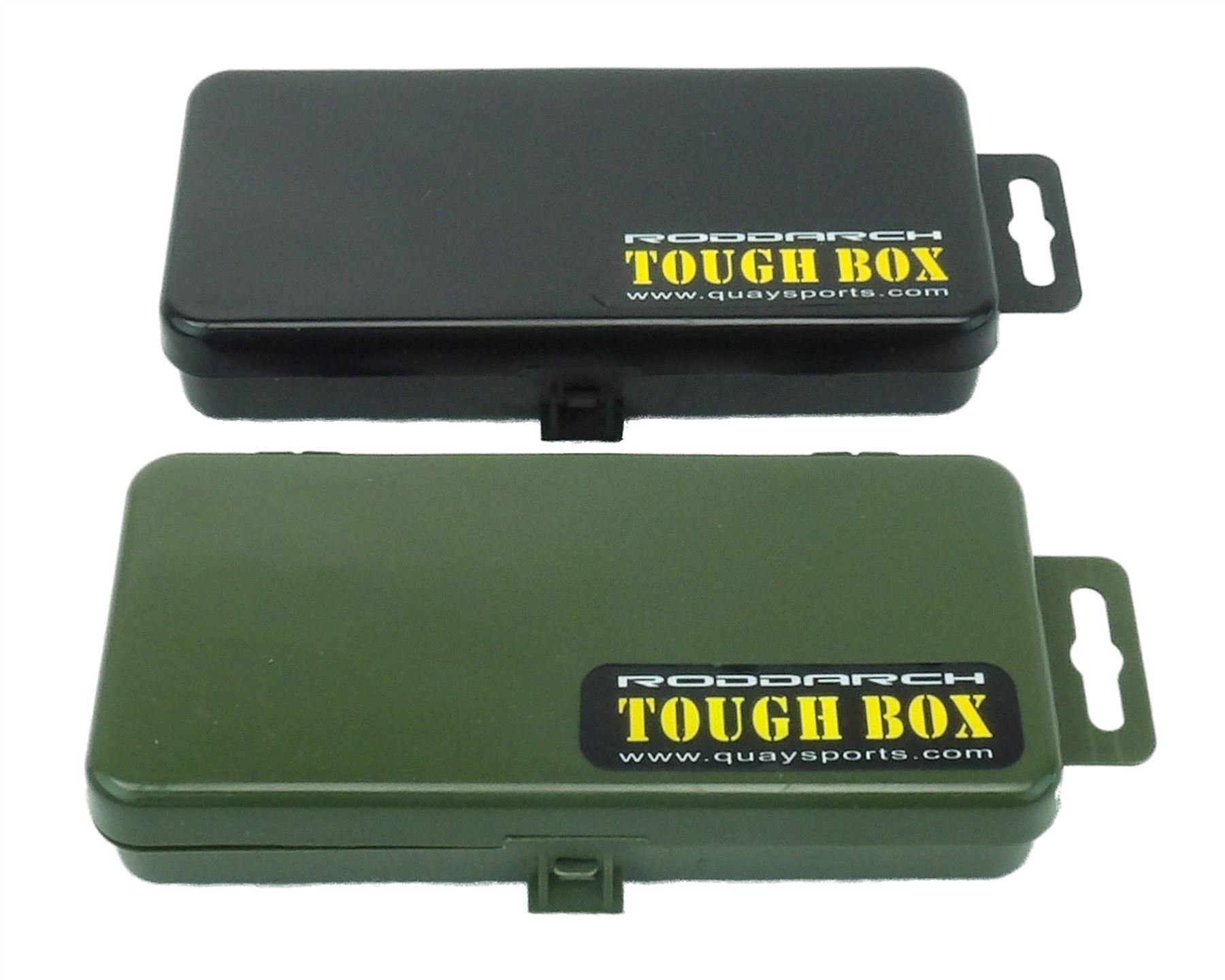 Roddarch Green 2 X Small Fishing Tackle Box Set For Hooks, Flies, Spinners Etc.