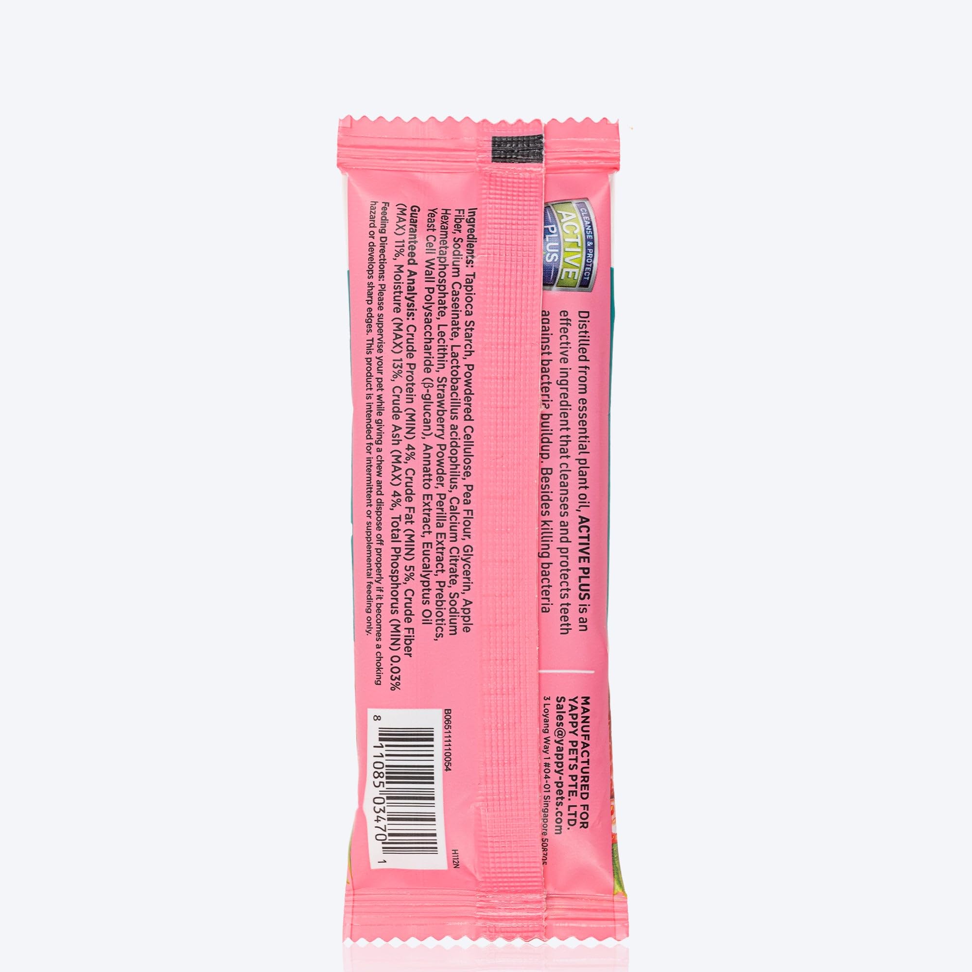 Happi Skippi Dental Chew Zest Strawberry Dog Treats - 4 inch - 25 gm 1