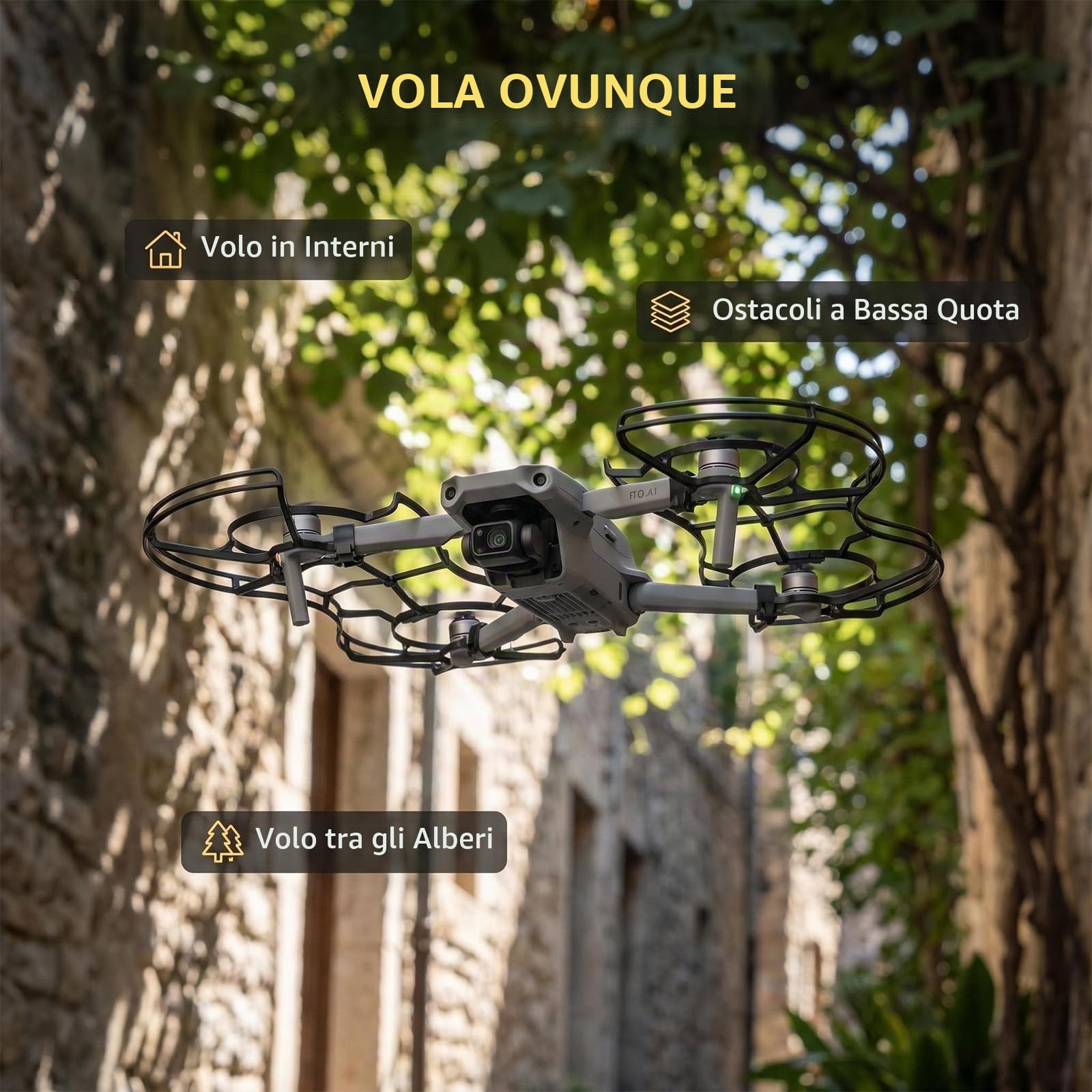 Protezioni per eliche per drone DJI Lito X1/Lito 1, protezioni anticollisione per eliche, coperture protettive a sgancio rapido compatibili con DJI Lito X1/Lito 1, accessori di protezione da