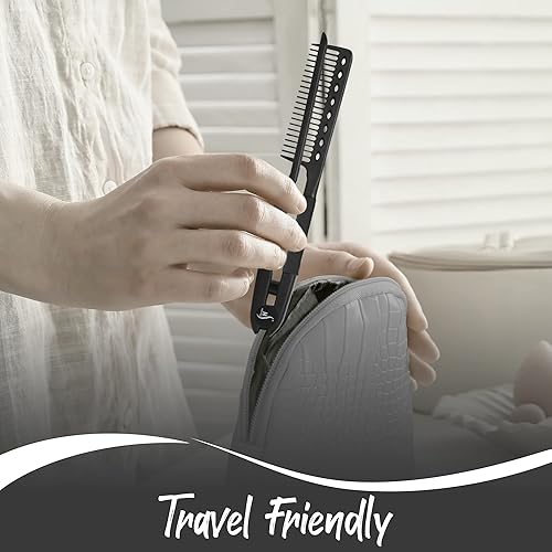 Miniatura 9 de Herstyler Forever Plancha alisadora, alisadora de pelo de cerámica y peine HerStyler para alisar el cabello