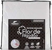 Protetor de colchão Flor de Algodão impermeável - Queen Fibrasca, BRANCO, 160X200