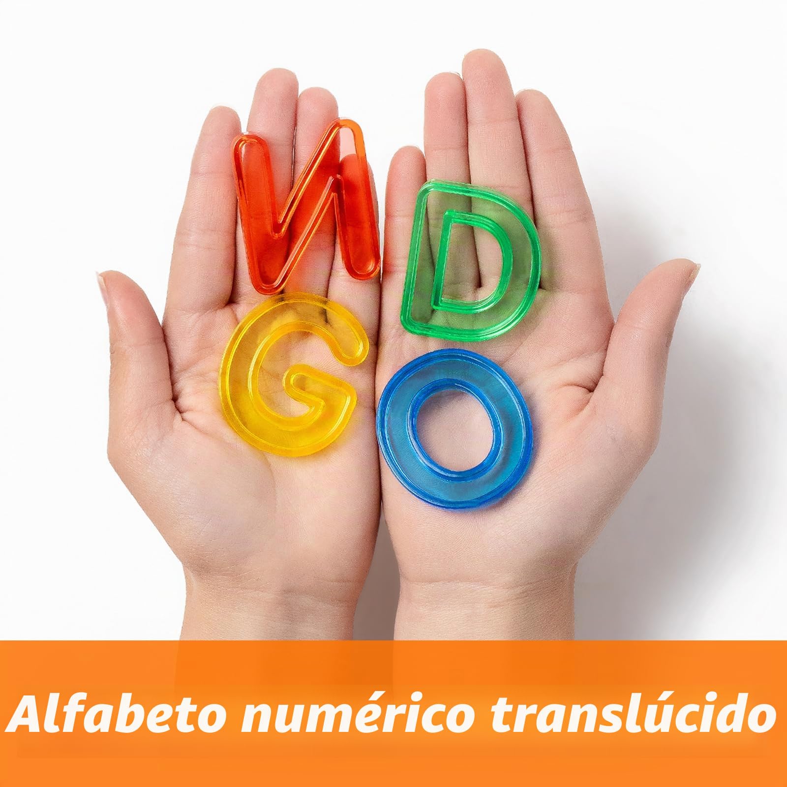 52 letras mayúsculas de plástico, 2 juegos de letras mayúsculas