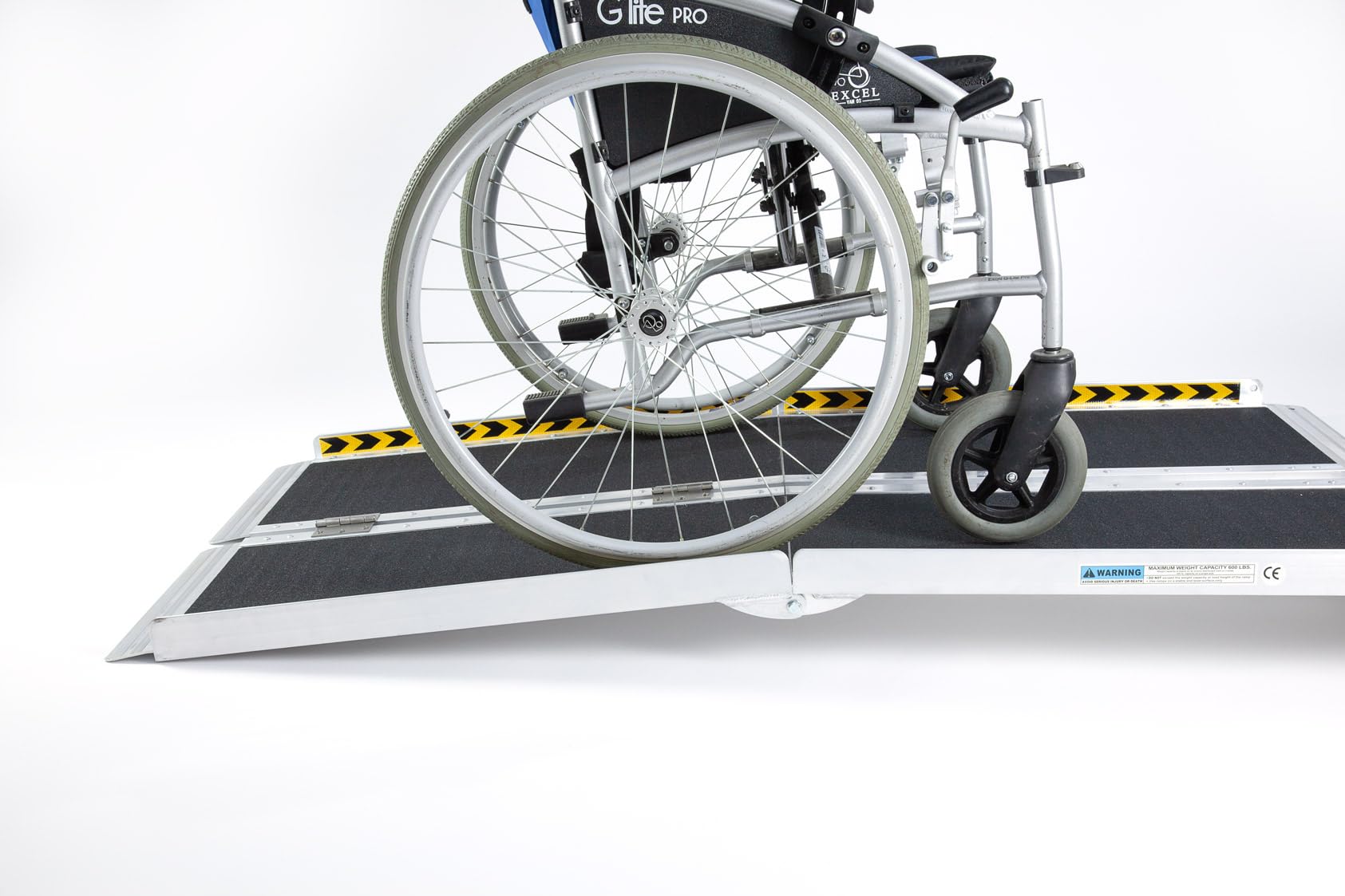 The Ramp People Black Wheelchair Ramp Multifold 4Ft - 10Ft (243Cm/8Ft) Split Portable Folding Aluminium Access Ramp For Steps Doorways
