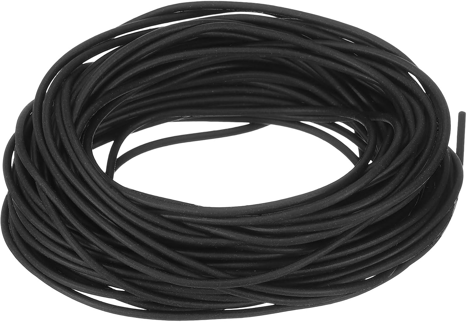 uxcell Silicone Foam Seal Strip, 1.5mm(0.06") Dia 8.5 Meters(27.89 Ft) Long Sponge Rubber Weather Seal Strip Round Rubber Cord Solid for DIY Warehouse, Pads, Foam Tubing, Crafts - Black