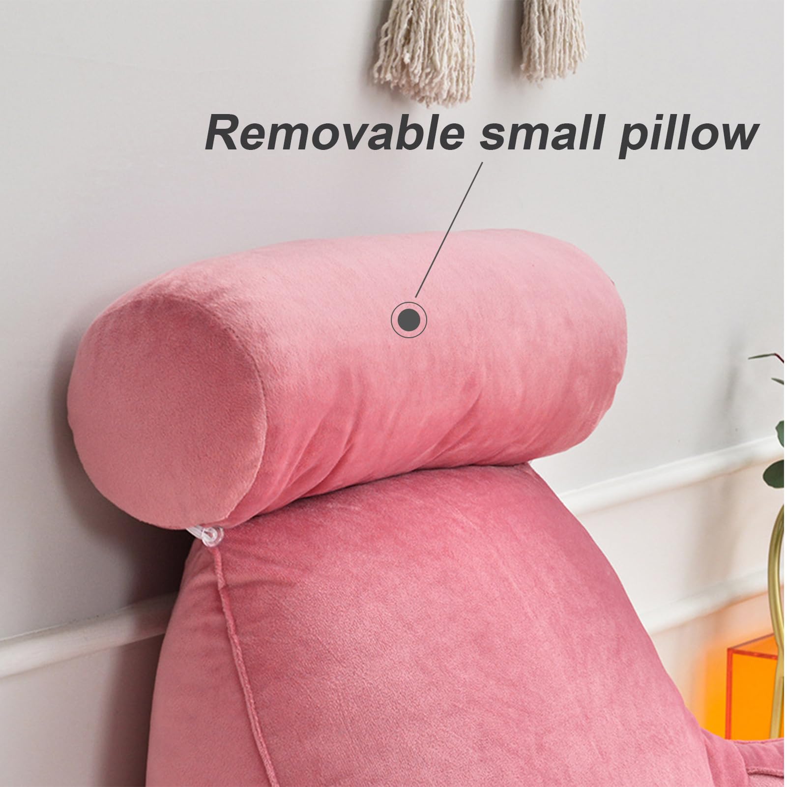 Coussin De Lecture SLIGUY - Support Dos Et Bras - Poches De Rangement - 58,4x40,6 Cm - Velours Doux