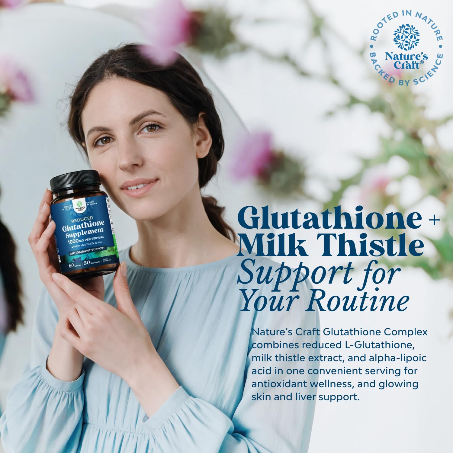 Reduced Glutathione Supplement with Milk Thistle - Liver Support - 60 Count — Amazon image 5