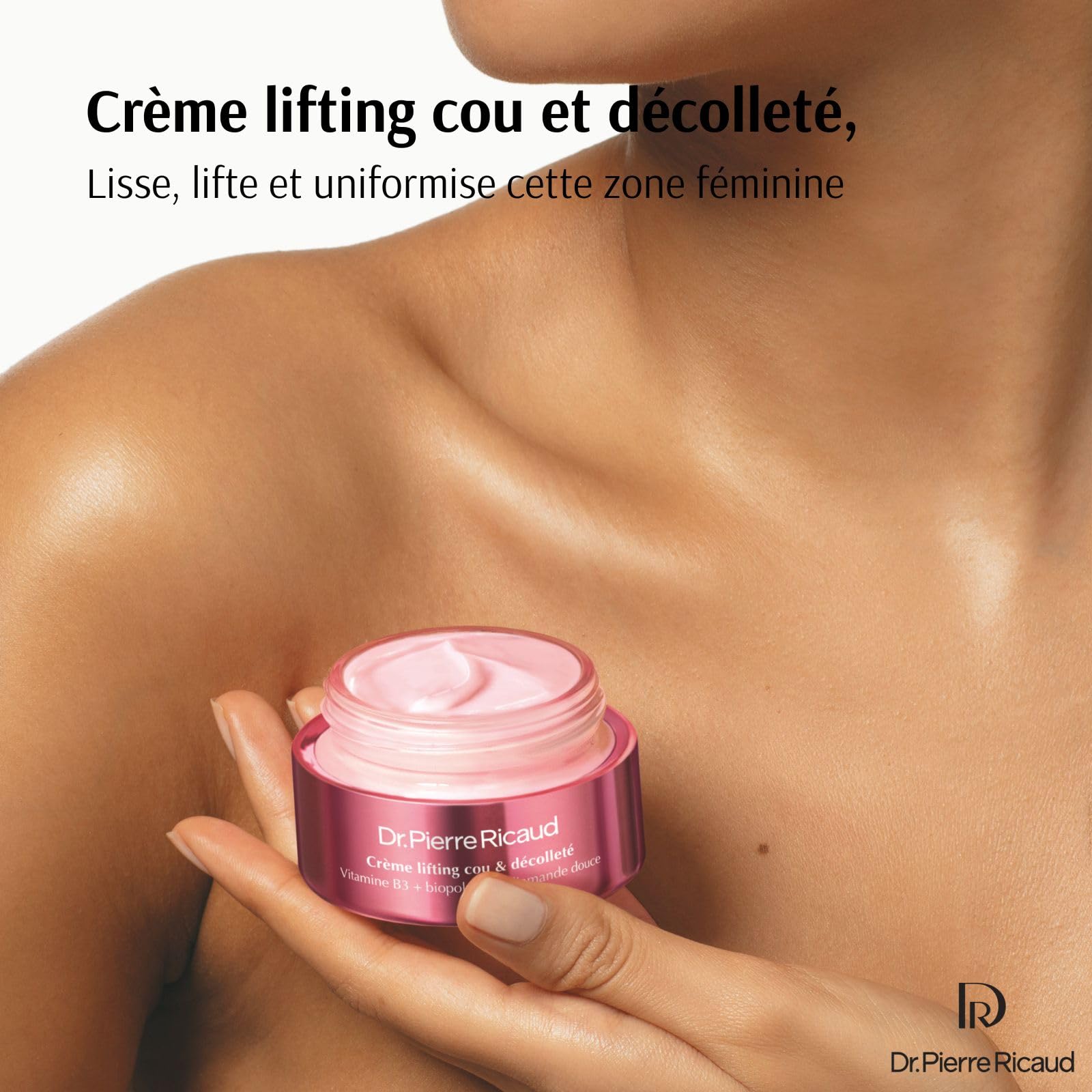 Dr Pierre Ricaud Crème Lifting Cou et Décolleté Collector - Crème pour le Cou à la Vitamine B3 et Amande Douce - Soin pour Femme Anti Âge - 50ml (Collector)
