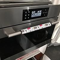 Vista 5 de Juego de 6 fundas para manijas de puerta de refrigerador, protector antideslizante para refrigerador, horno, lavavajillas, mantiene