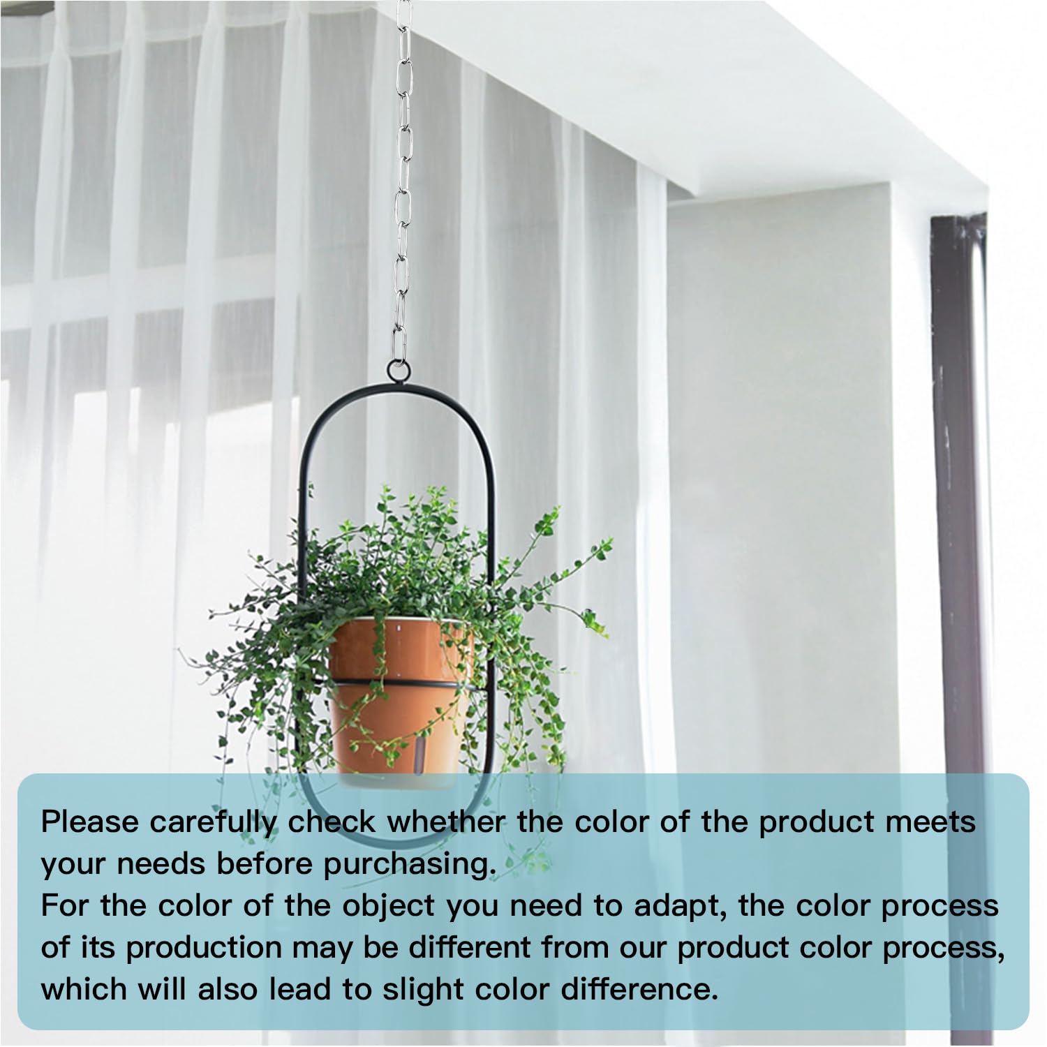 Helunsi Lighting Chain, 6 feet Chrome Lighting Fixture Chain, Metal Chandelier Chain Extension, Pendant Lamp Fixture Chain with Connection Locks, Heavy Duty Chandelier Chain for Hanging Light - 6'