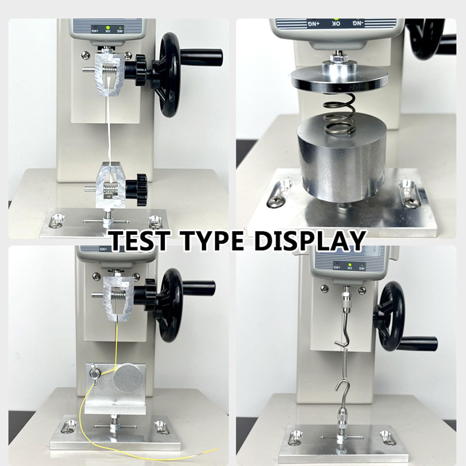 Medidor de fuerza digital, probador de tracción con capacidad 10N-2000N y protección contra sobrecarga para pruebas de resistencia del material en laboratorios