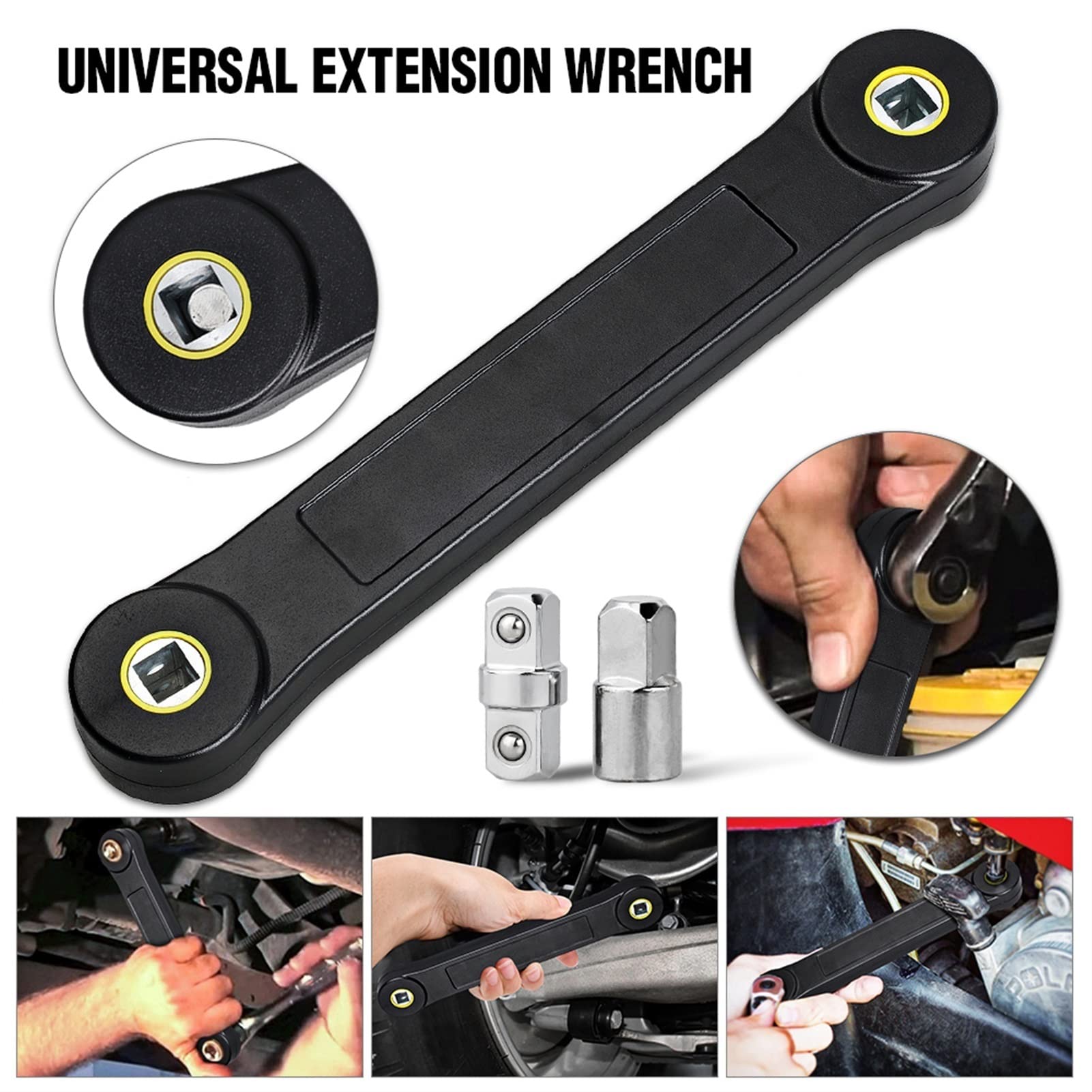 Klucz obrotowy Uniwersalny klucz przedłużacza Automotive DIY 3/8" Narzędzia do pojazdów samochodowych Auto Części zamienne Części do ręcznego samochodu