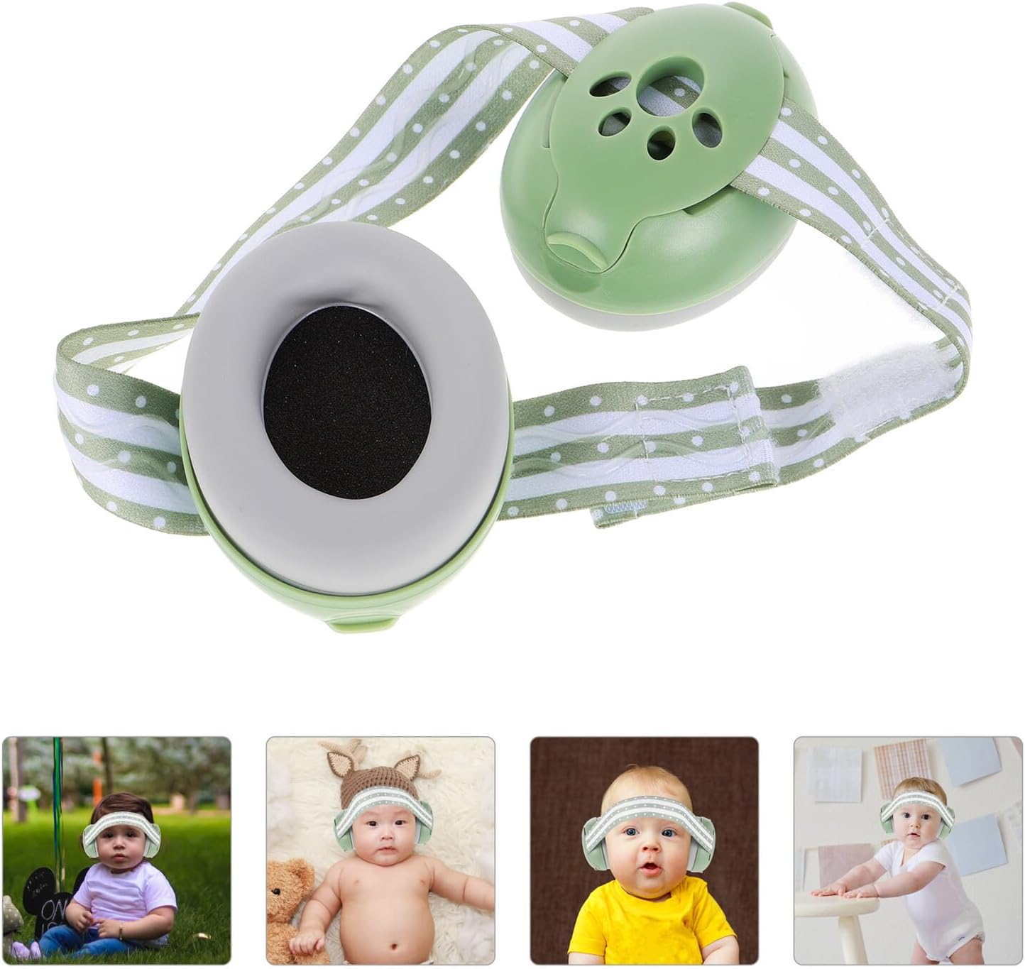 BESPORTBLE Adjustable Ear Muffs Noise Reduction Headphones for Hearing Protection Soft Comfortable Ear Muffs with Flexible Headband for Travel Sleep and Noise Blocking