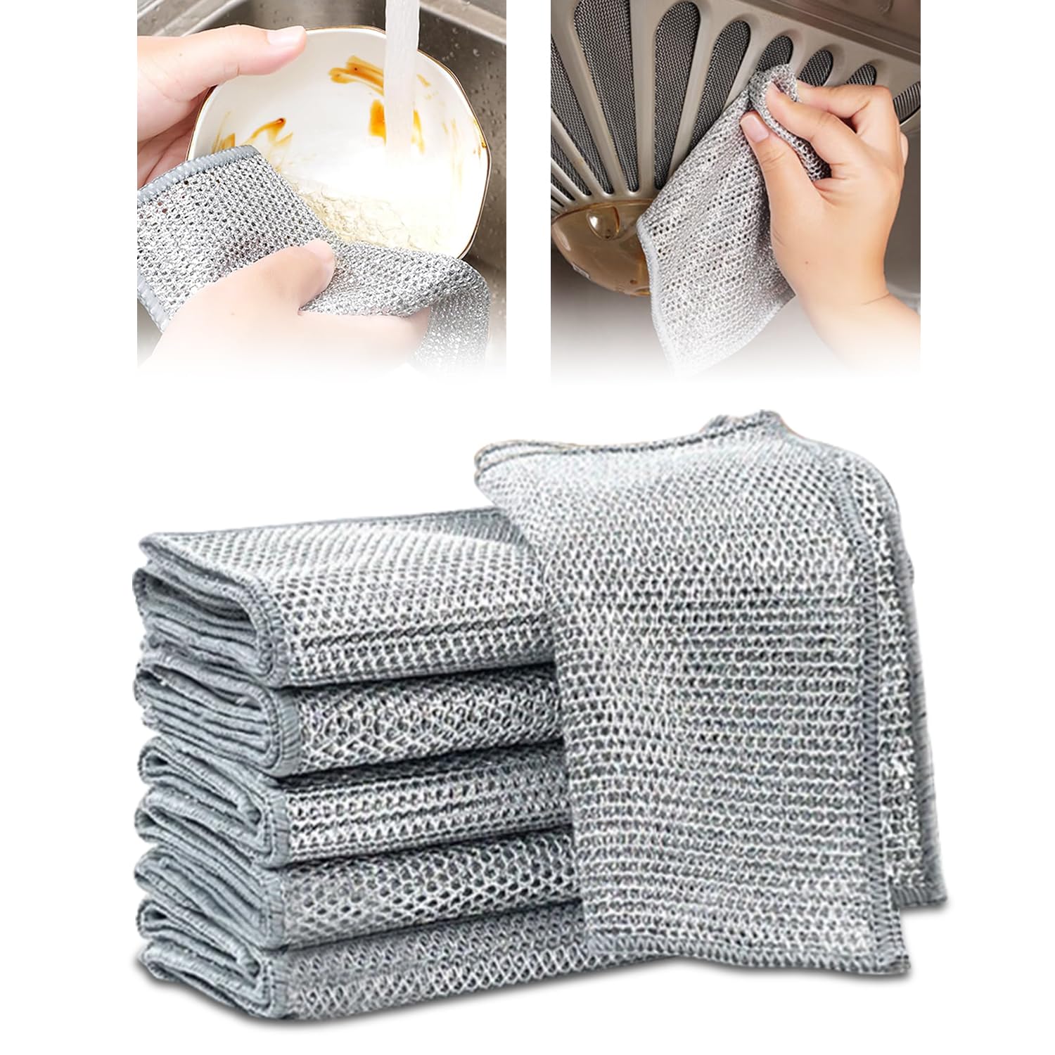 CANEROMultipurpose Wire Dishwashing Rags for Wet and Dry,2024 New ...