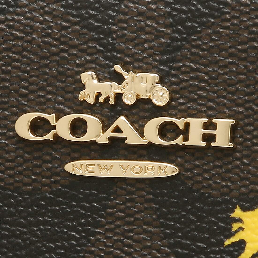 [コーチ] アウトレット 二つ折り財布 シグネチャー スヌーピー コラボ ミニ財布 ブラウン ブラック イエロー レディース C4592 IMOSN [並行輸入品]